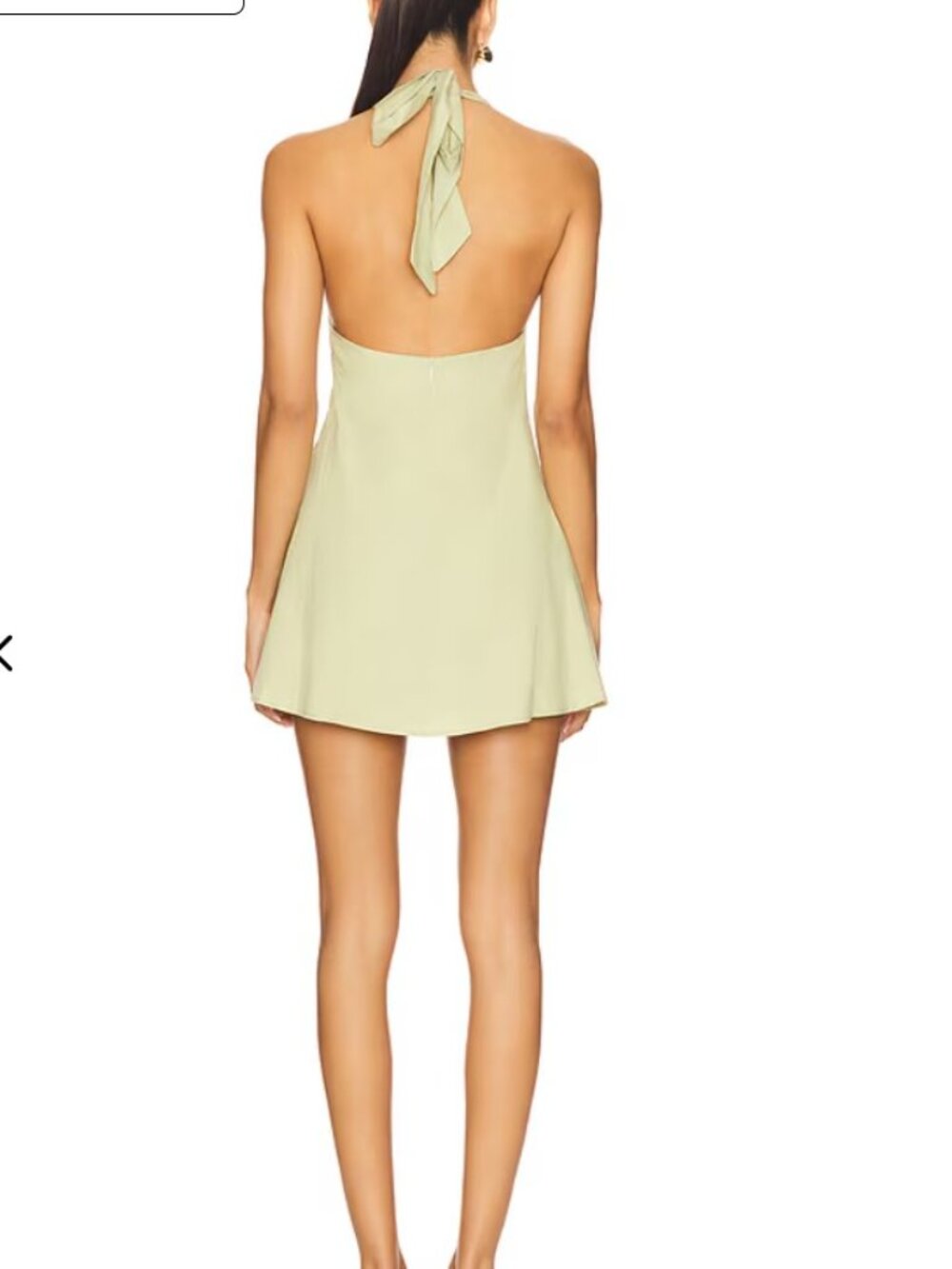 SNDYS Oskar Mini Dress Pear Green Halter Cotton NWT Vacation XS - Picture 2 of 2